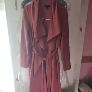 Rust Long Trench Coat